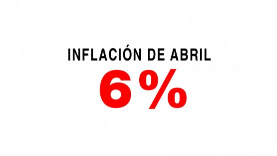 La inflación de Abril fue del 6% según el indec